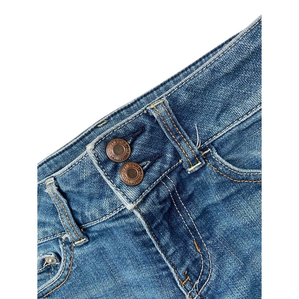American‎ Eagle Artist Low Rise Flare Jeans Size 2 Distressed Y2K Boho Grunge - Picture 8 of 16